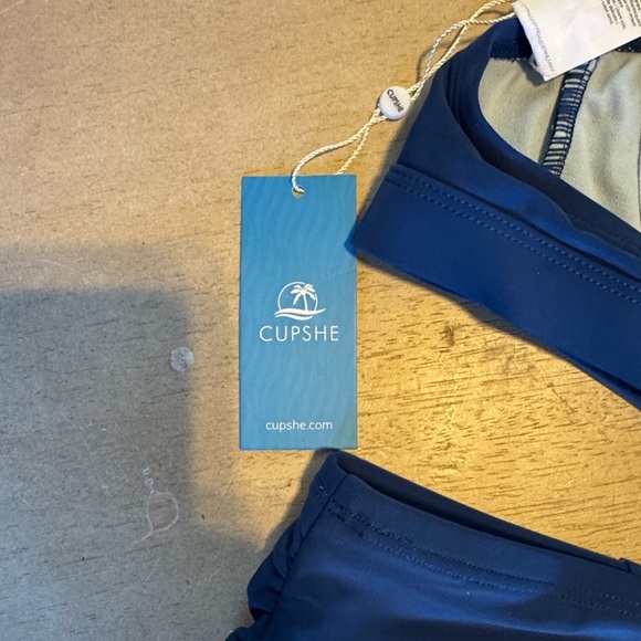 Cupshe Navy and White Halter Bikini - Picture 4 of 6